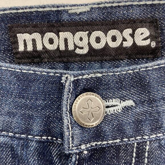 MONGOOSE Girls Dark Stone Washed Straight Leg Denim Jeans - Picture 3 of 11